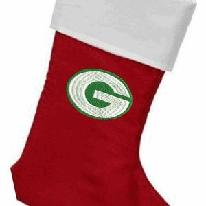 Personalized Green Bay Christmas stocking